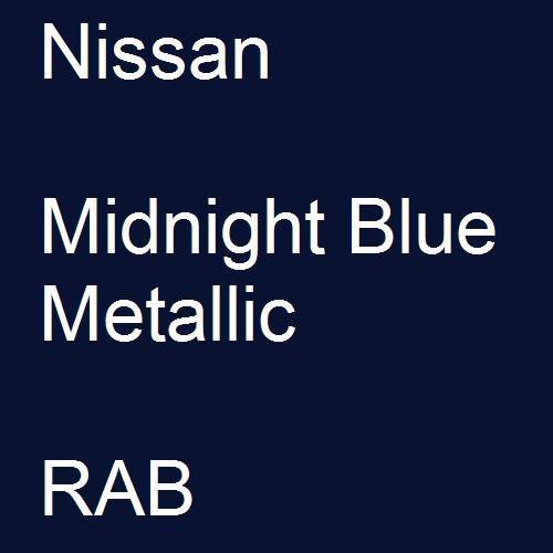 Nissan, Midnight Blue Metallic, RAB.